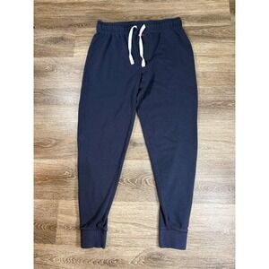 Tommy Hilfiger Women's Navy Blue Sleepwear Jogger Pants Small Drawstring Pajamas